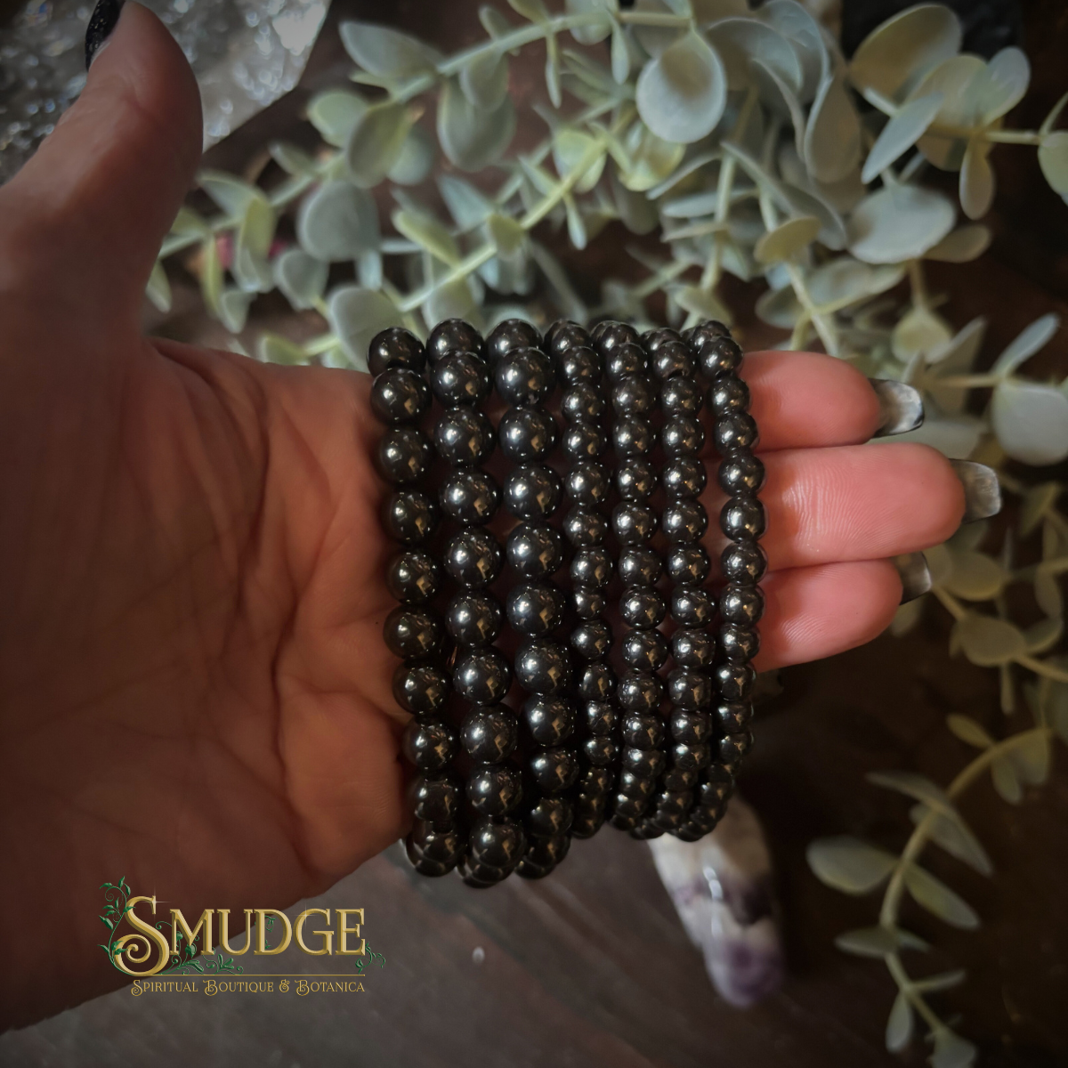 Hematite Magnetic Bracelet (Round)