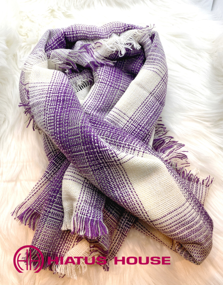 Plaid Scarf Purple Scarf Hiatus House
