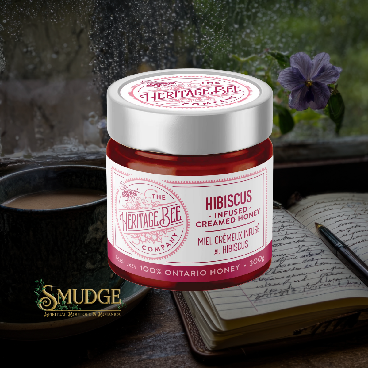 Hibiscus Creamed Honey