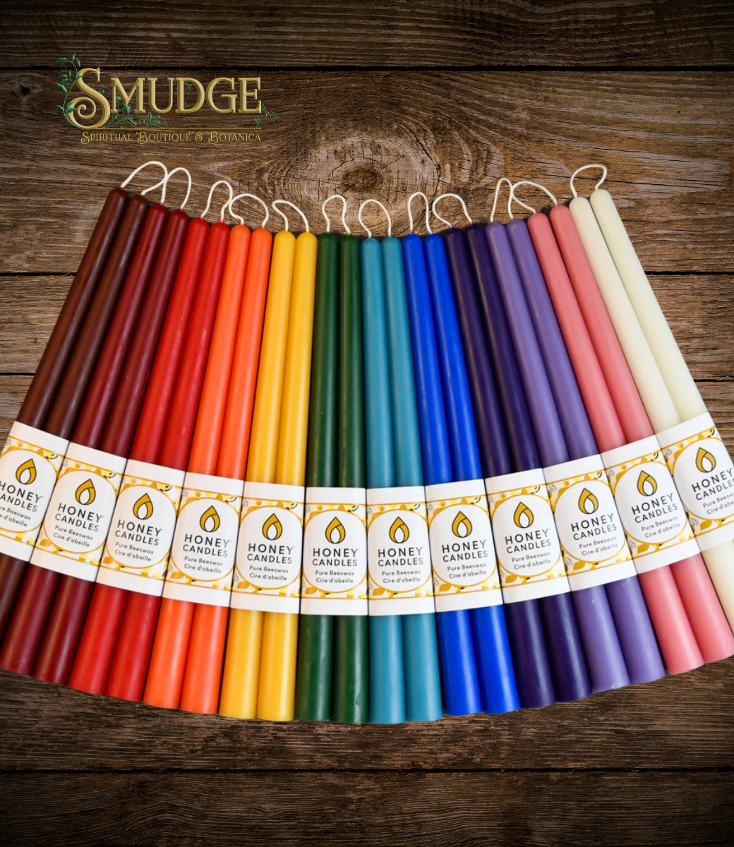 Beeswax Taper Candles 12 Inch Pair