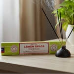 Satya Lemon Grass incense packaging on a white background