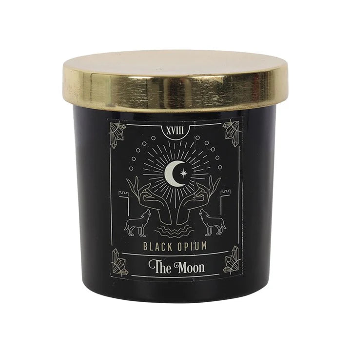 The Moon Scented (Black Opium) Tarot Candle