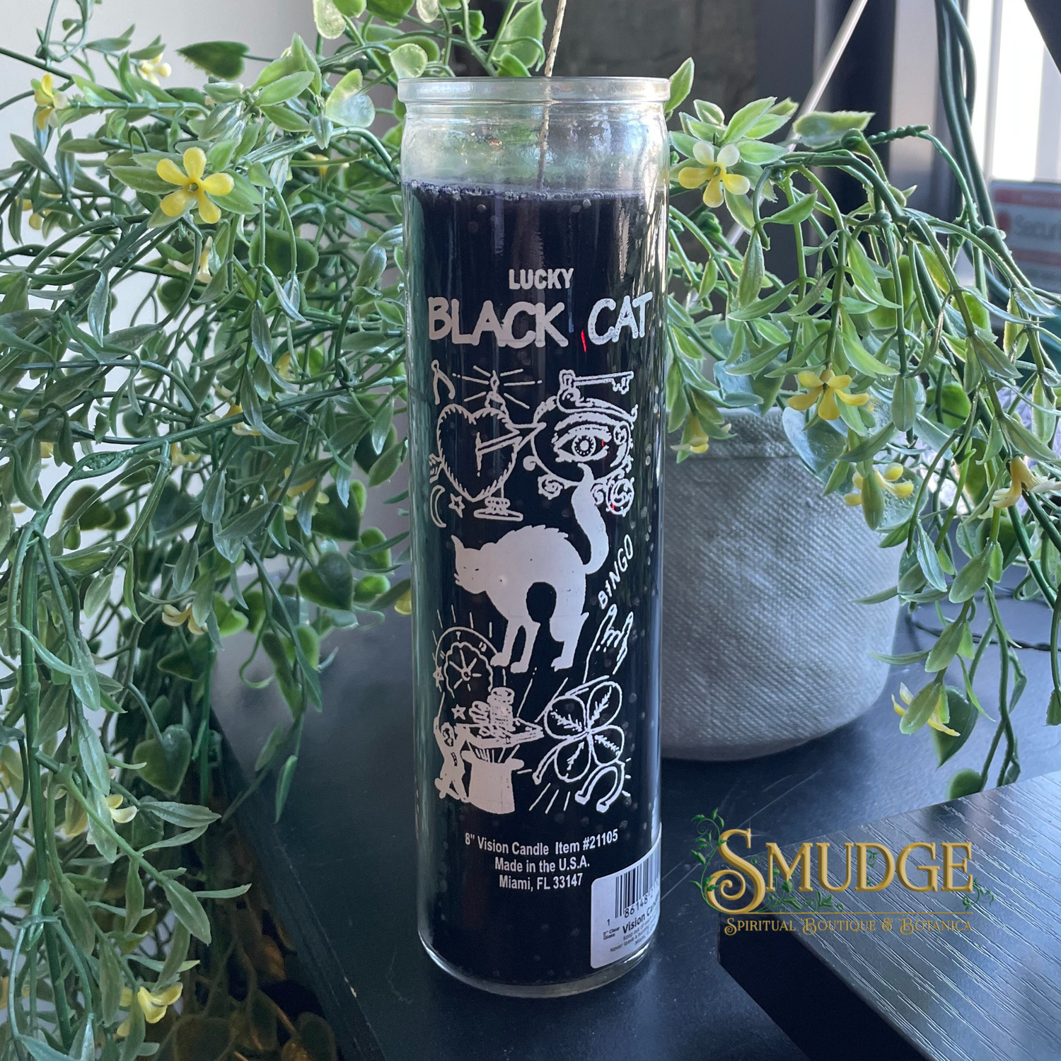 Luck Black Cat 7 Day Candle