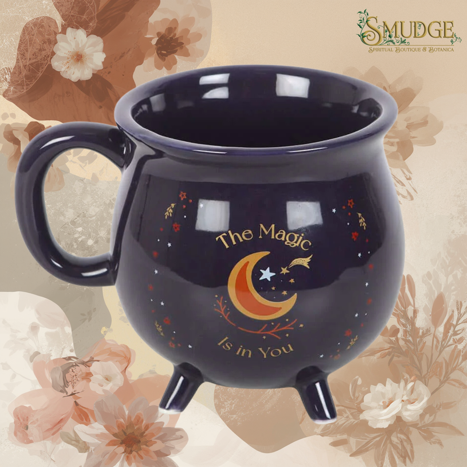The Magic is in You Purple Cauldron Mug