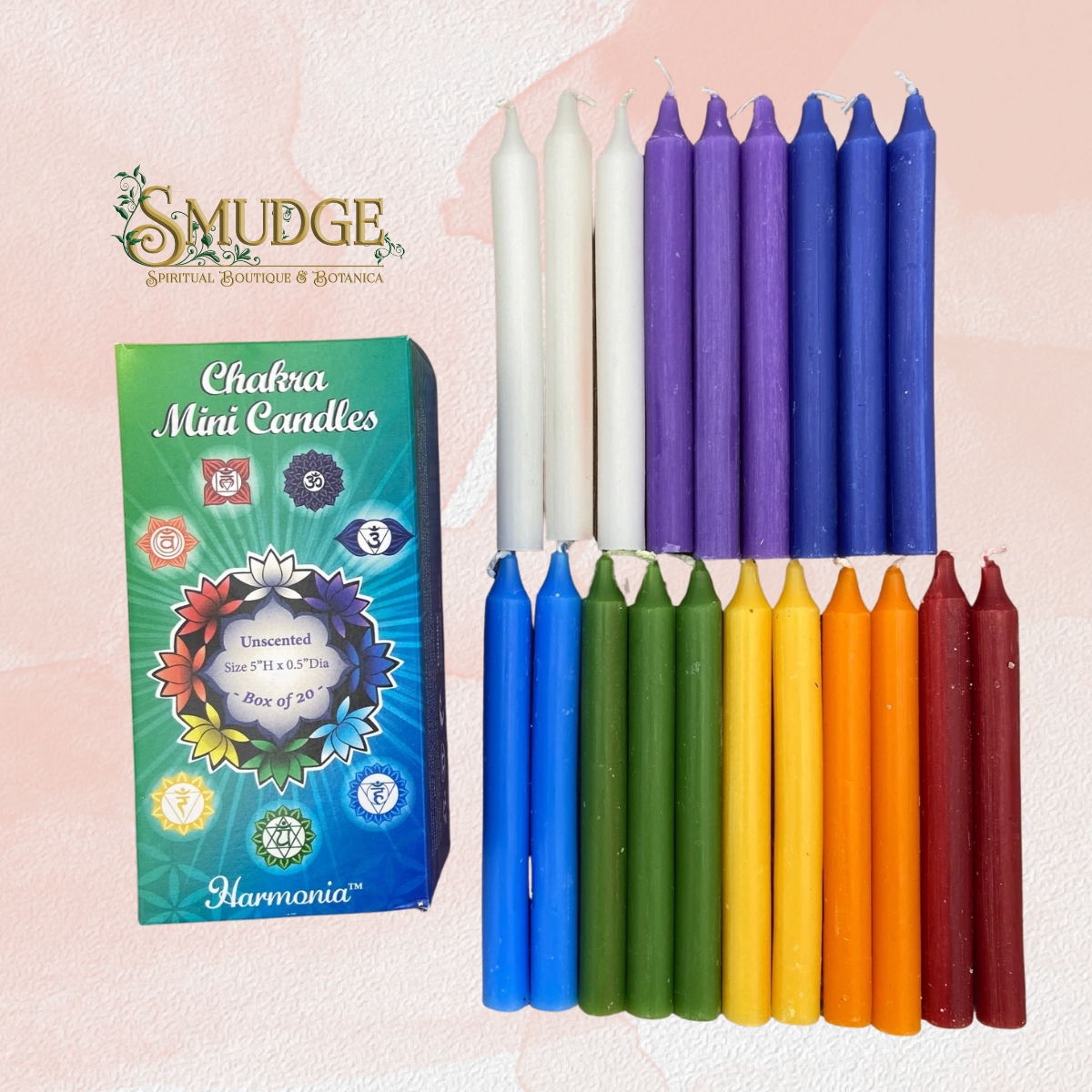 Chakra Mini Candles Set