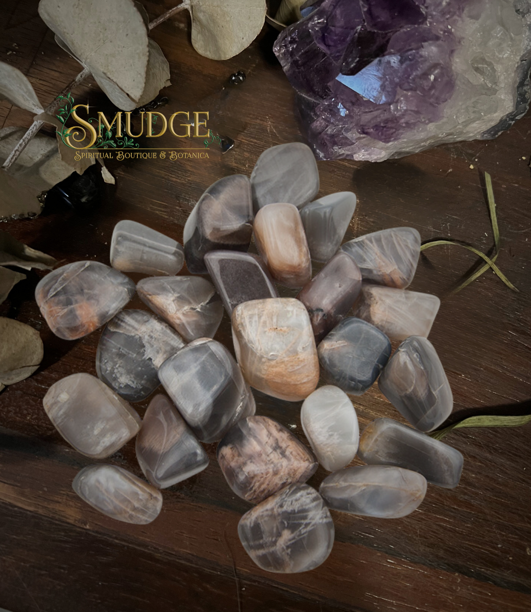 Tumbled Black Moonstone