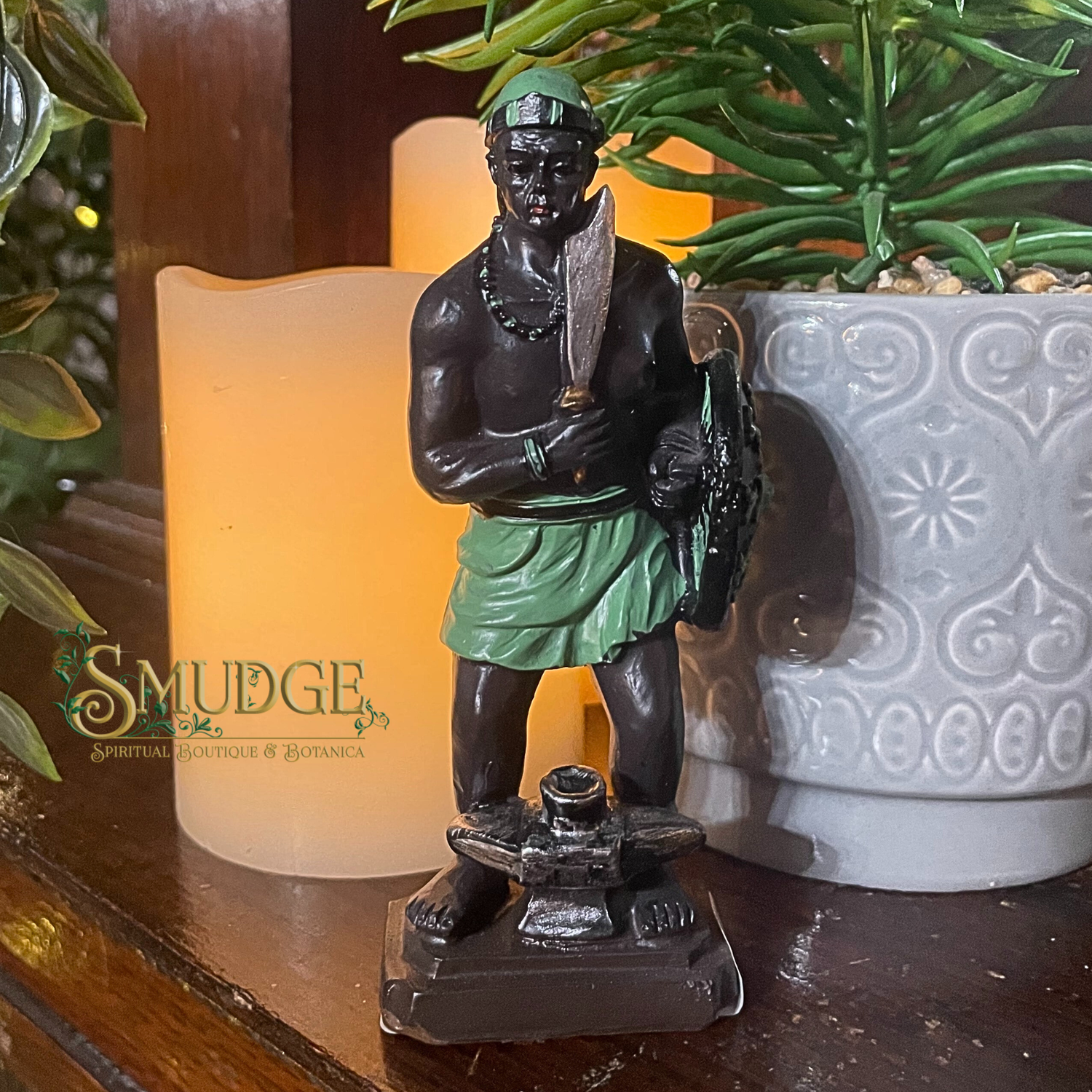 Ogun Orisha statue 5"