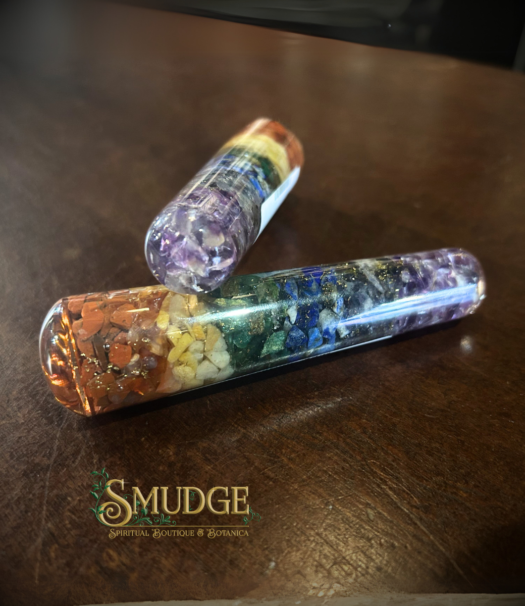 Teardrop Chakra Orgonite Wand