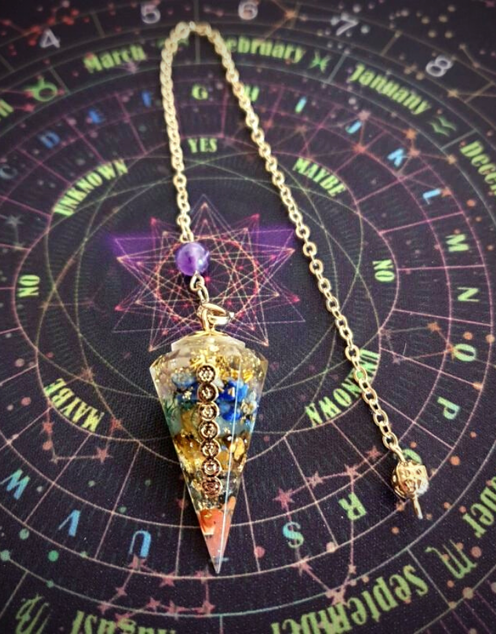 7 Chakra Reiki Orgone Pendulum