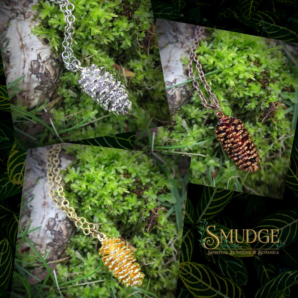 Real Pine Cone Necklace