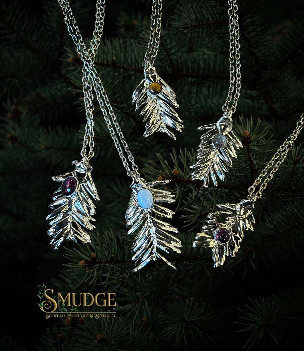 Yew Pine Necklace - silver