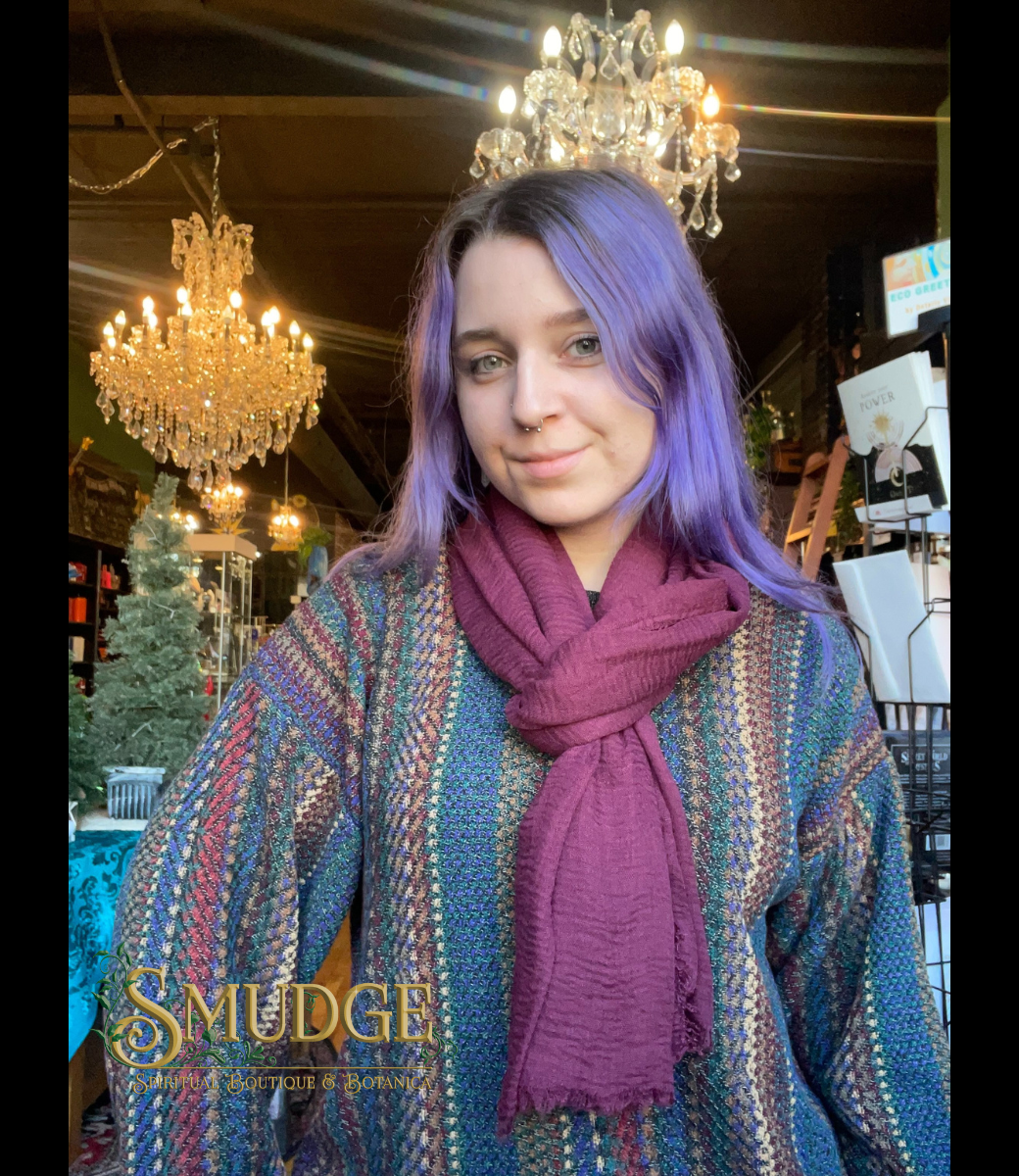 Silk Scarf  Plum - Hiatus House