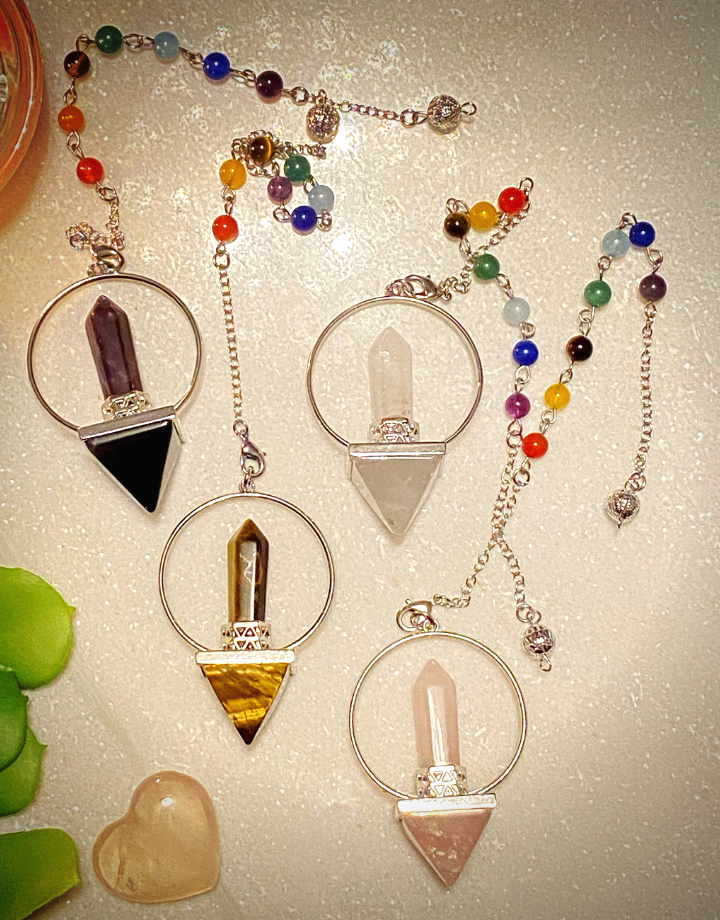 7 Chakra Reiki Pyramid Pendulum