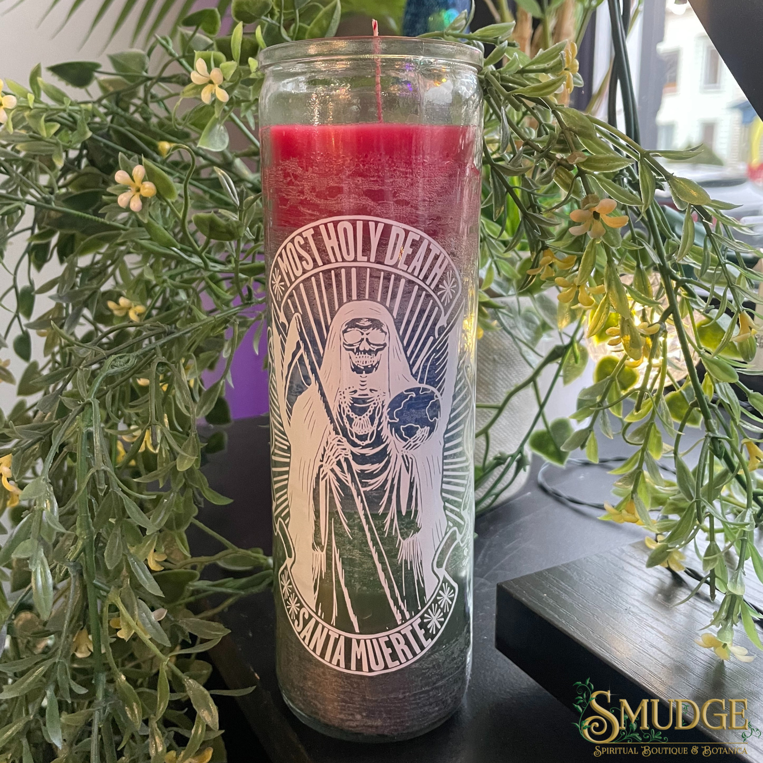 Santa Muerte - Most Holy Death- Rainbow 7 day Candle