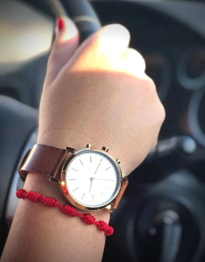 Red Cord & Knot bracelet