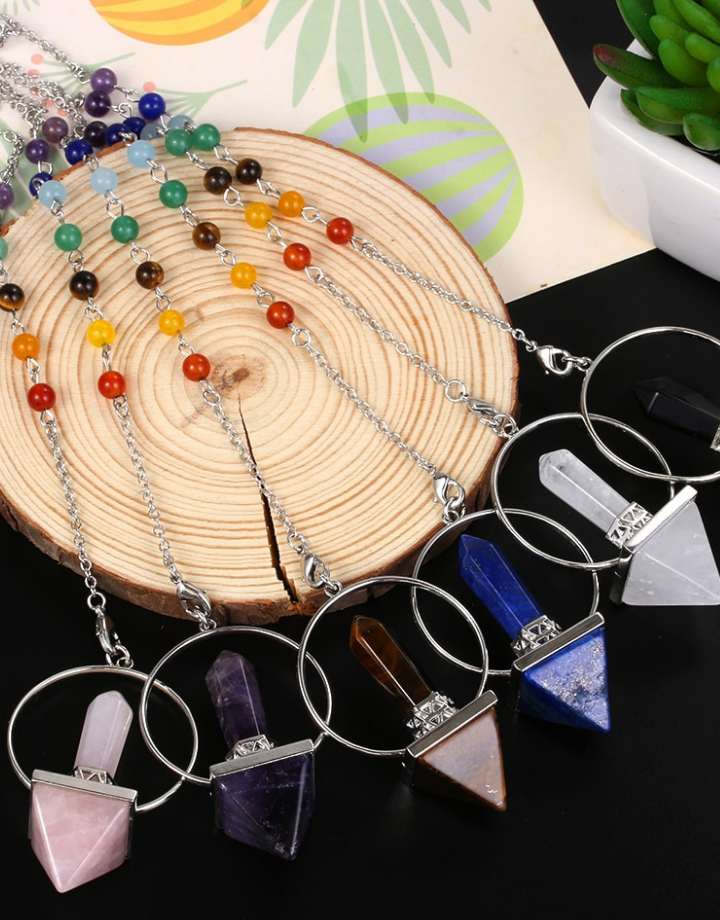 7 Chakra Reiki Pyramid Pendulum