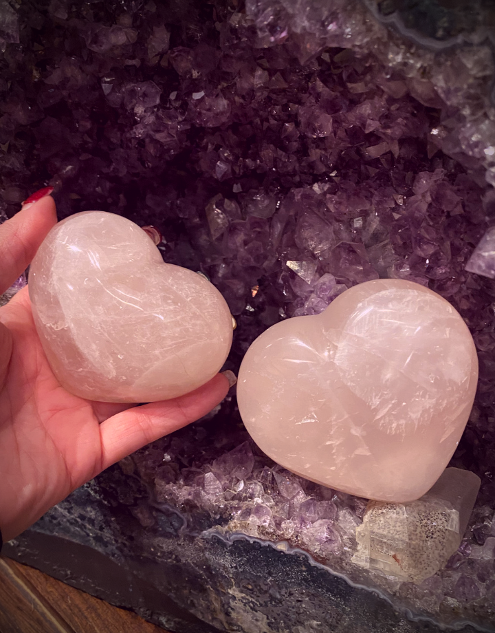 Rose Quartz Heart X-Large