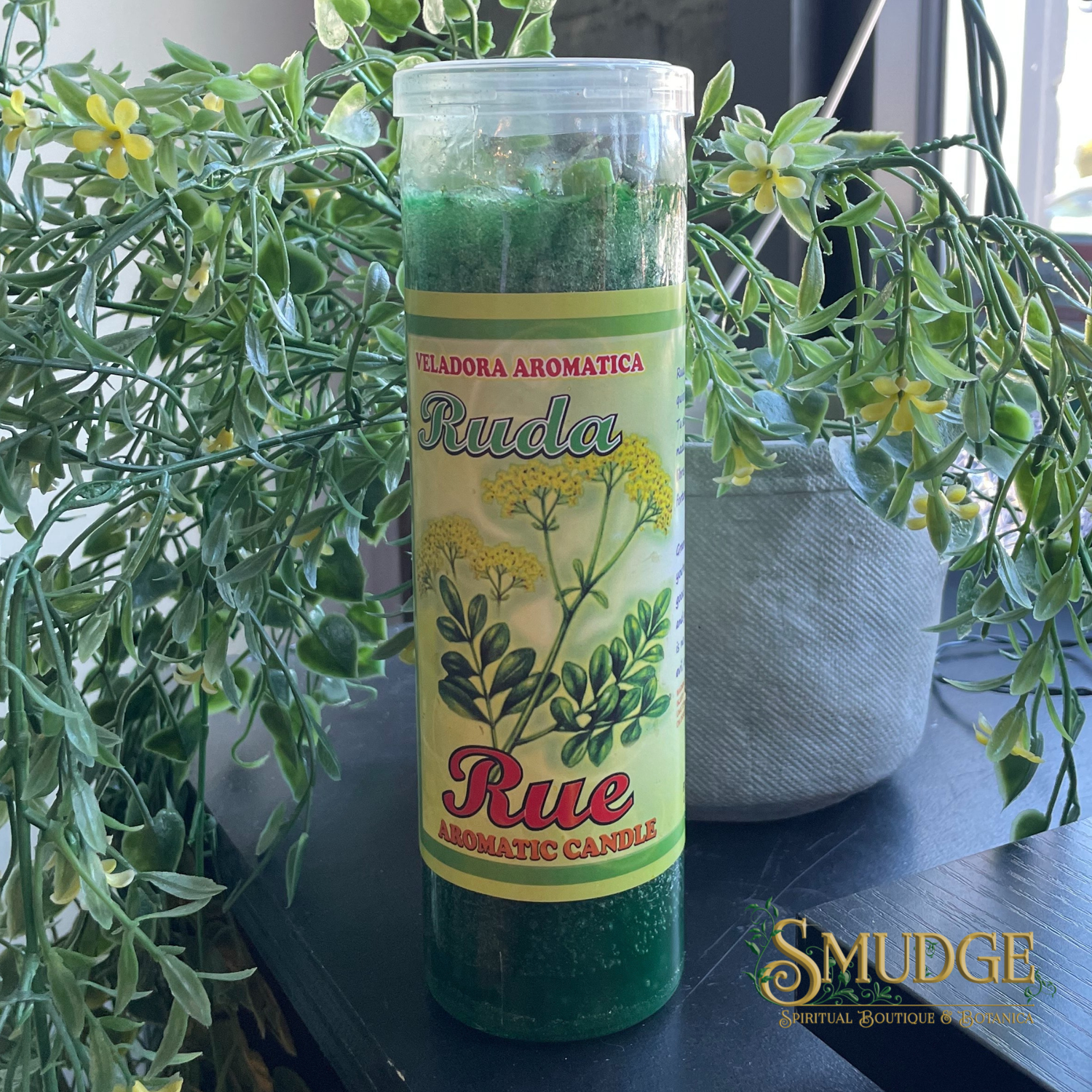 Rue Veladora Aromatica 7 day candle