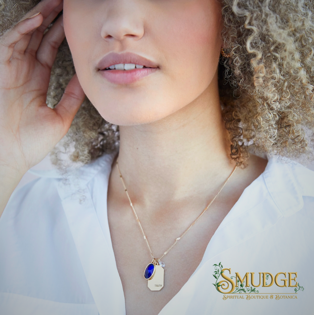 September Birthstone Necklace - Sapphire