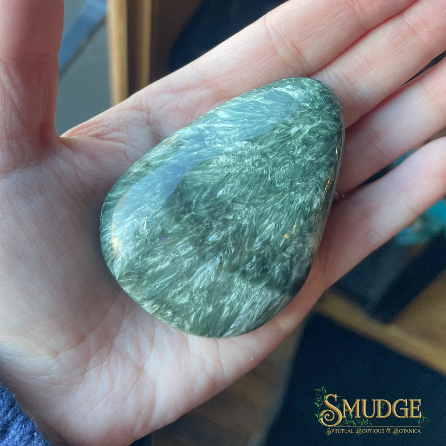 Seraphinite Palmstone