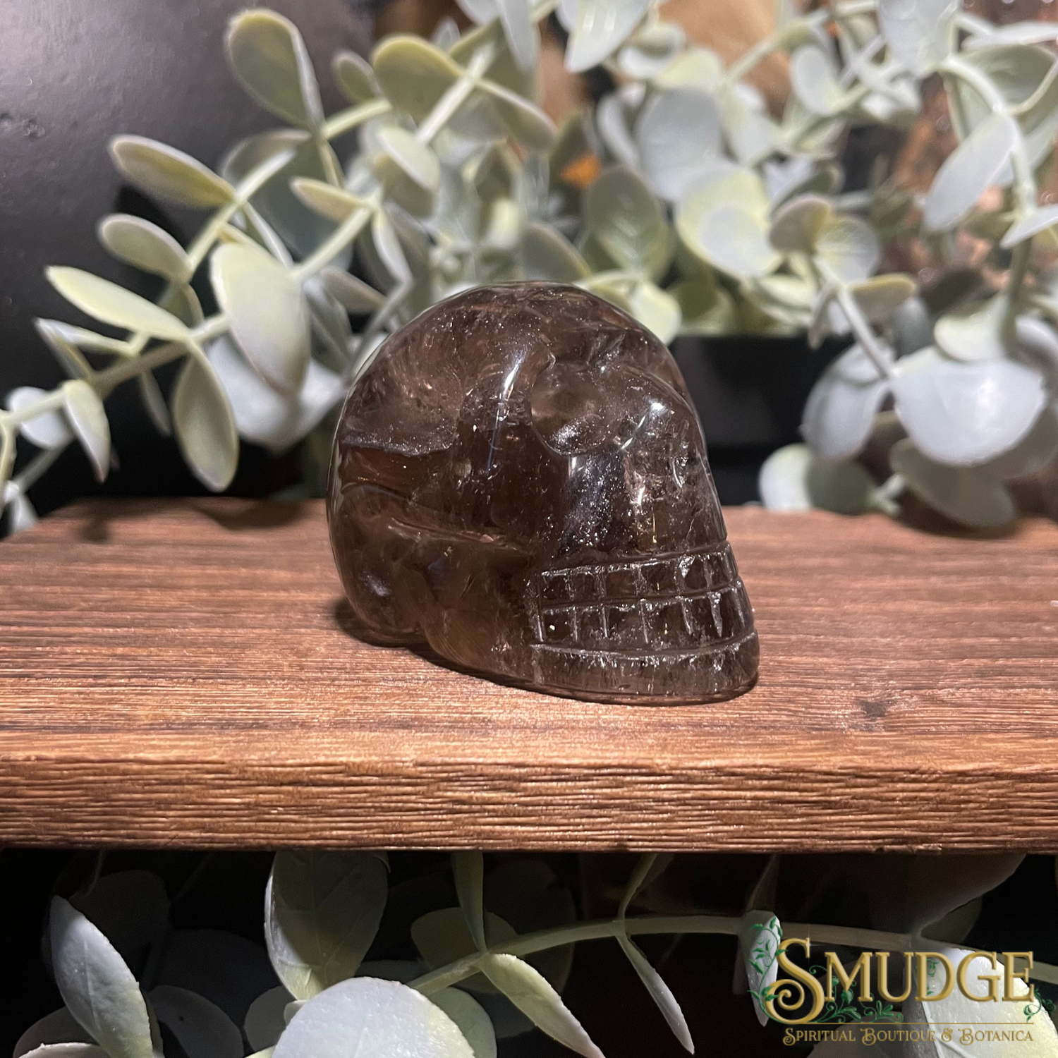 Smokey Quartz Crystal Skull 50mm