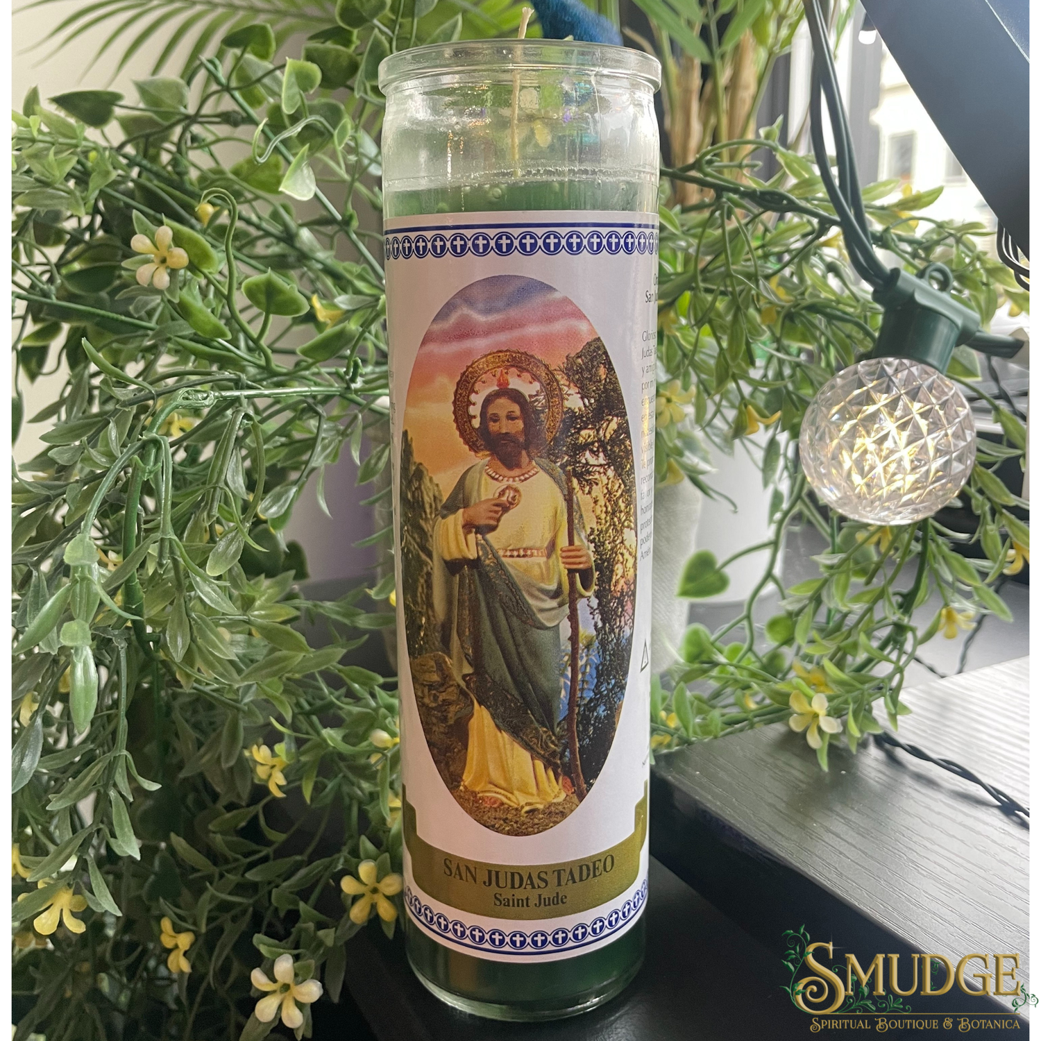 St. Jude Devotional Candle Green