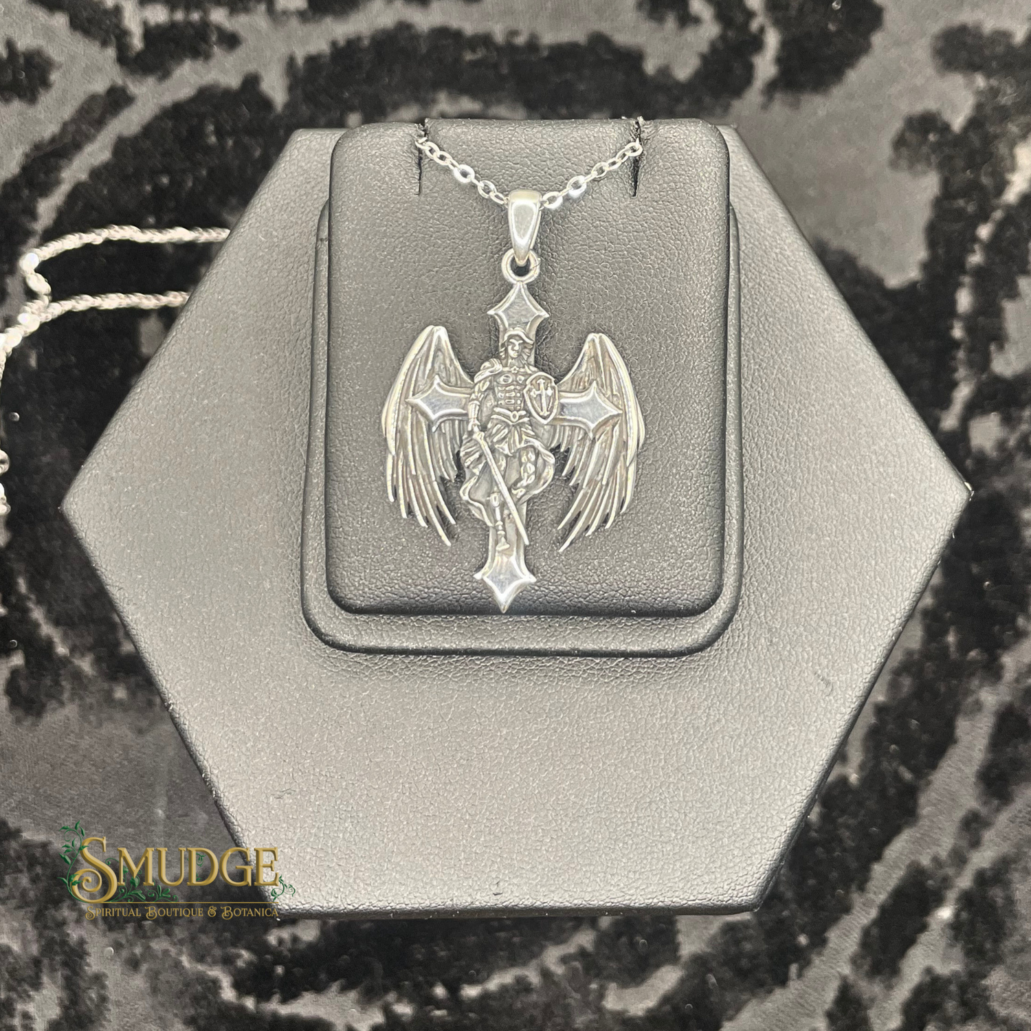 St. Michael Sterling Silver Cross