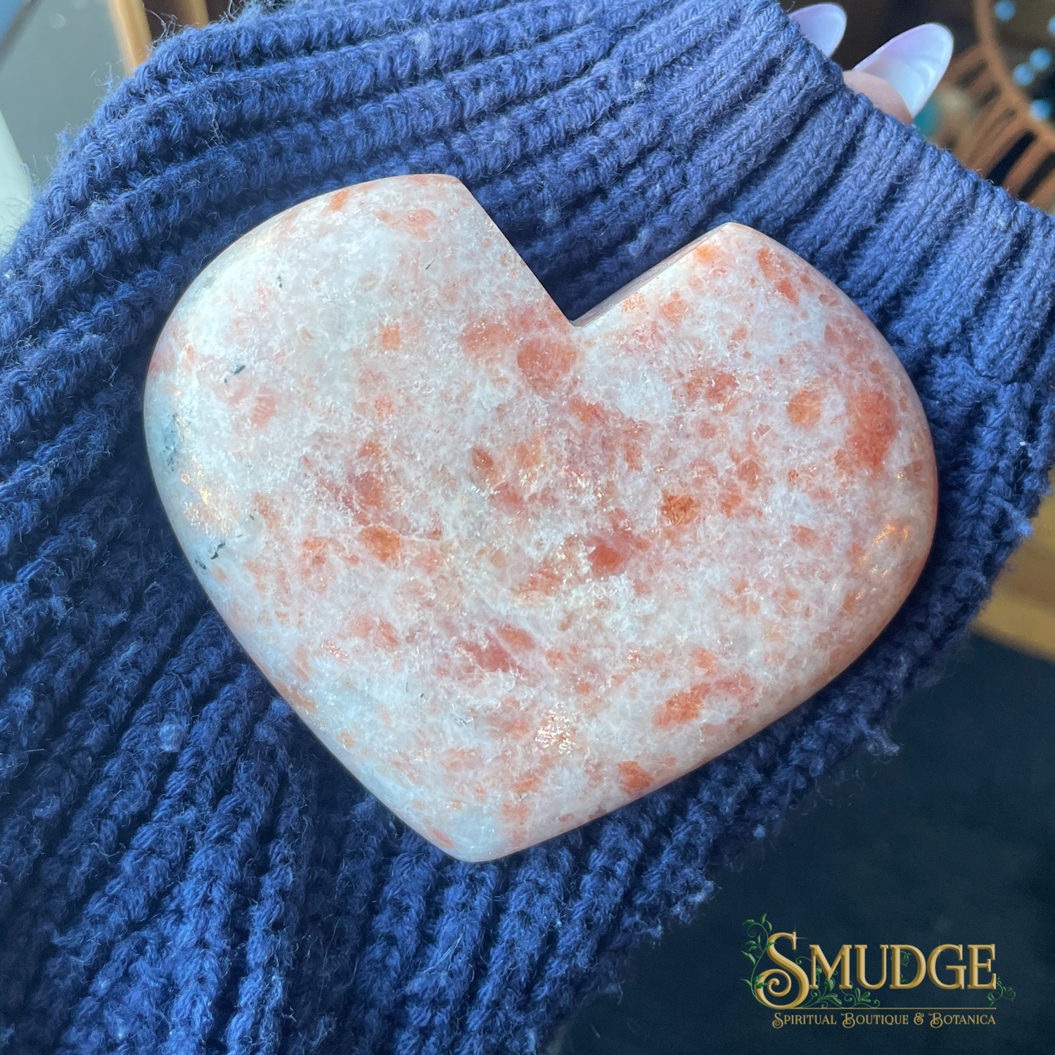 Sunstone Puffy Heart large