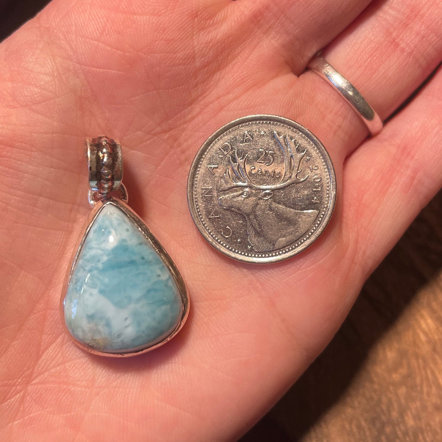 Larimar Pendants 925 Silver