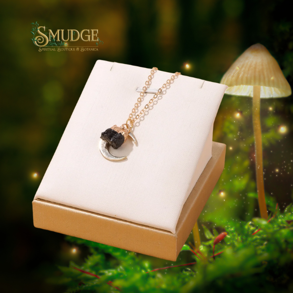 Tourmaline Moon Necklace