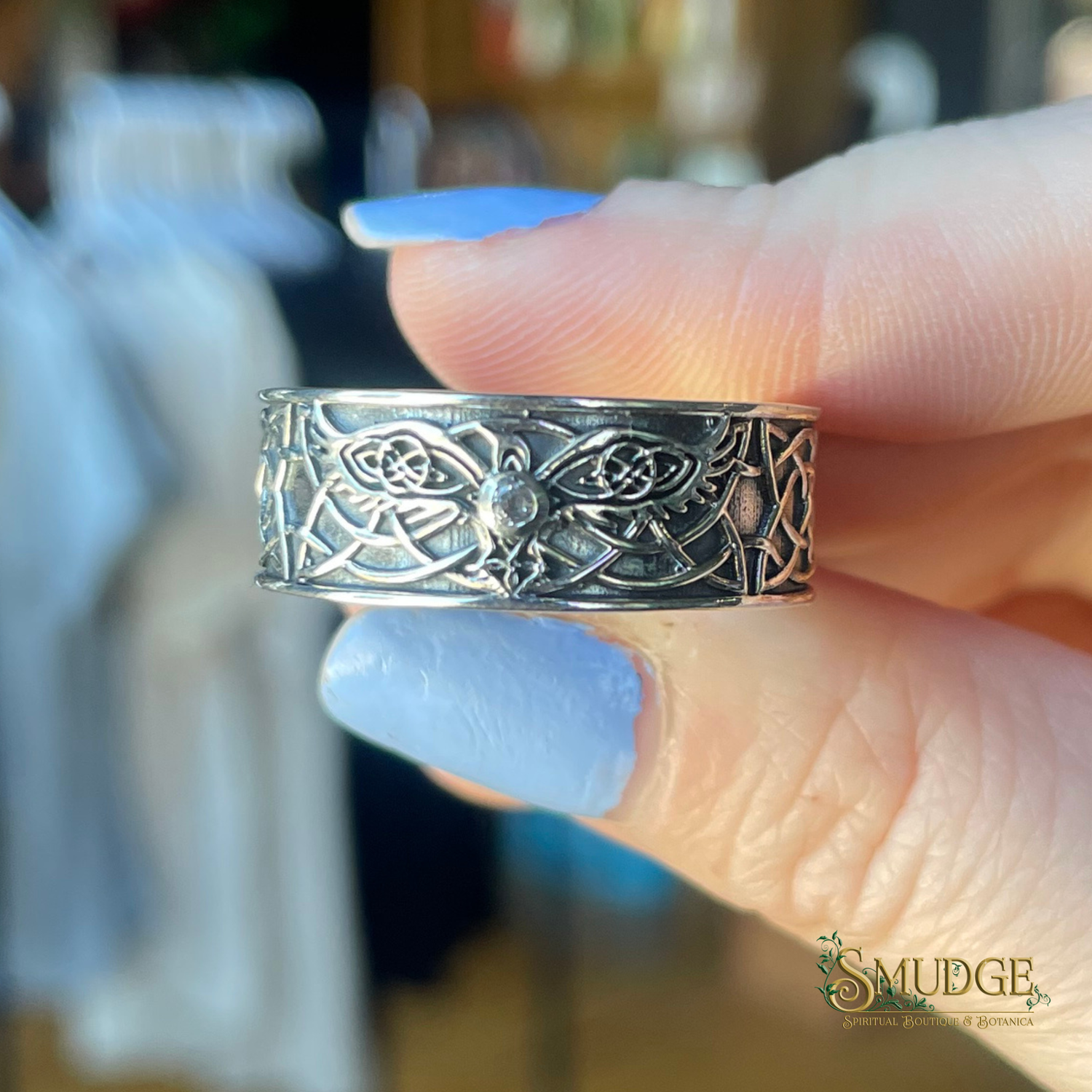 Celtic Eagle Men's Ring 925 Silver (size 13)