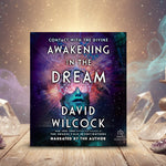 Book cover of 'Awakening in the Dream' by David Wilcock with a mystical design.