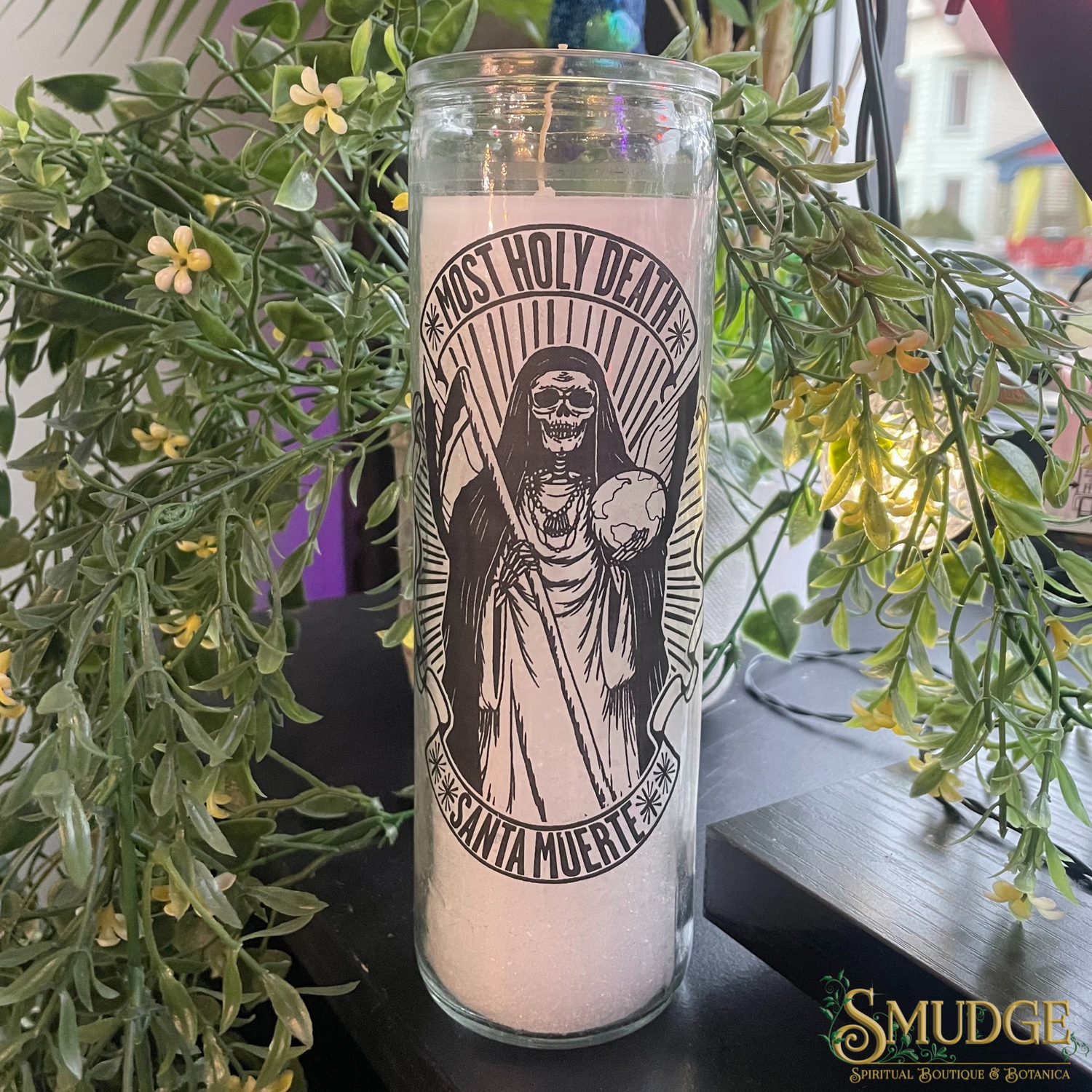 Santa Muerte - Most Holy Death- White 7 Day Candle