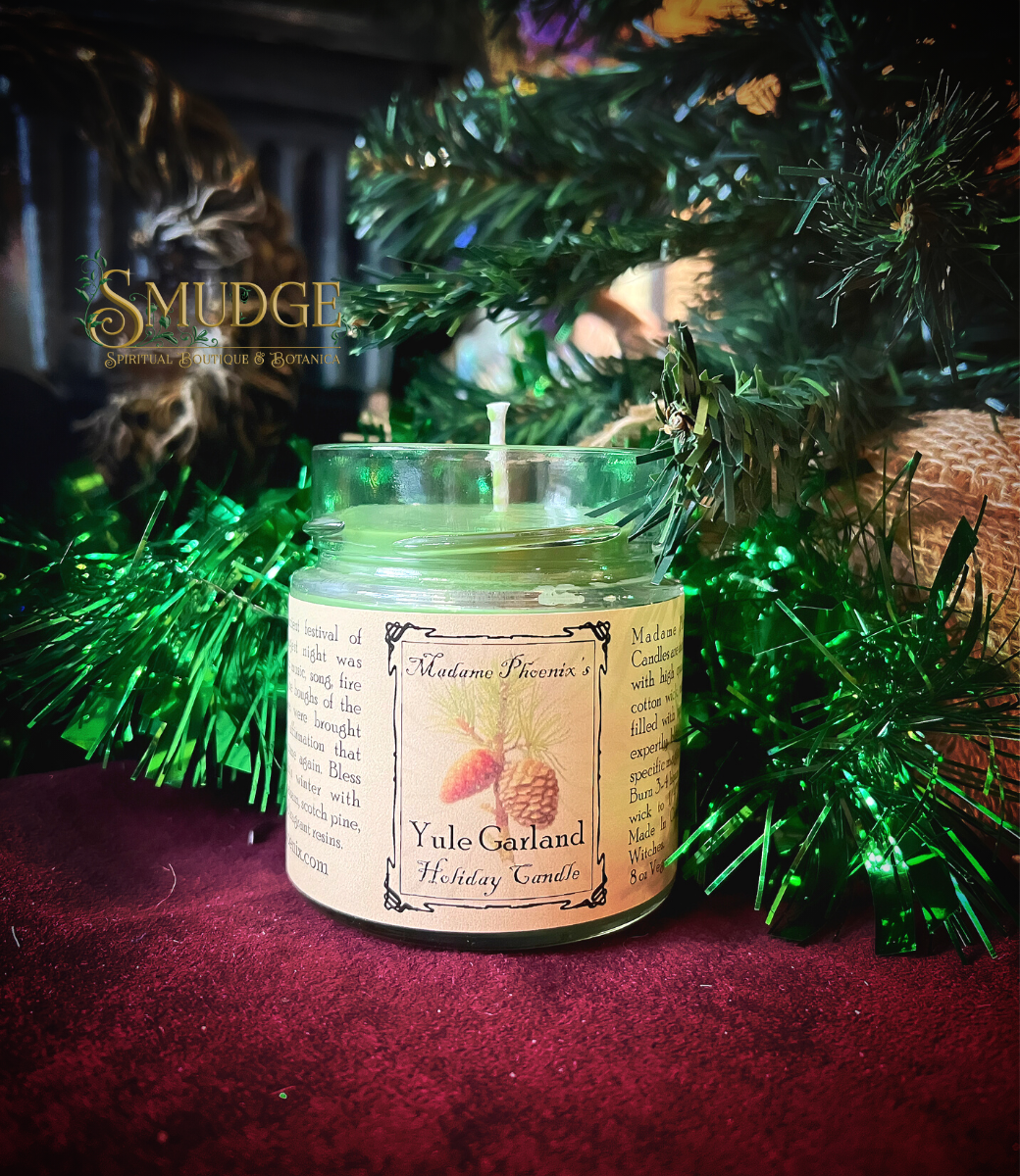 Yule Garland Holiday Magic Candle